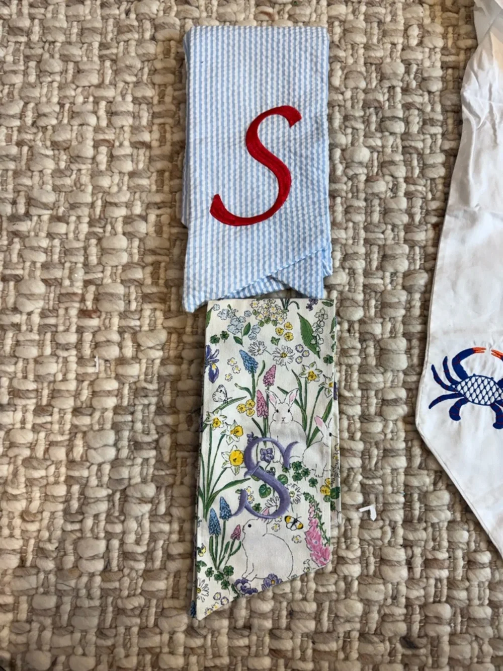Six wreath sashes only / not wreath for sale- various holidays for single door